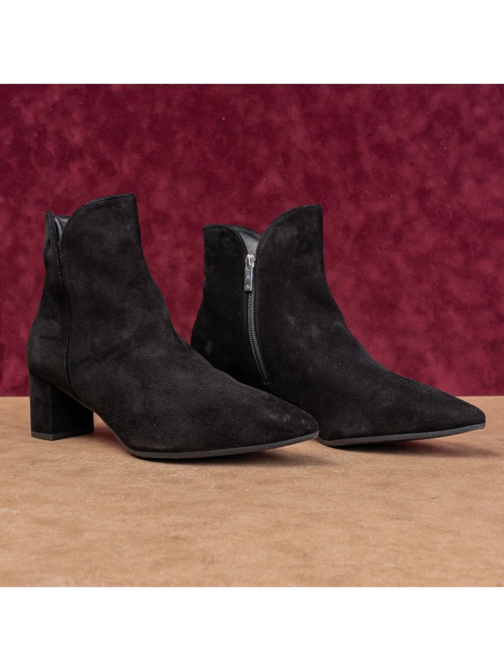 Aquatalia Women Kaylani Black Suede Fashion Dress Cutout Ankle Boot sz 12